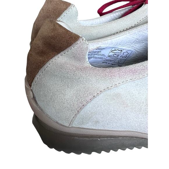 MADE IN ITALY Design Brand Suede Leather Italian Luxury Elegant Sneakers Lace 37 - Picture 9 of 16